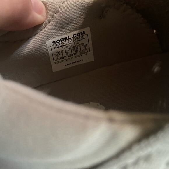 Sorel Explorer Blitz Stride Lace Sneaker Dark Stone Bolt Hint 7 - Picture 6 of 8